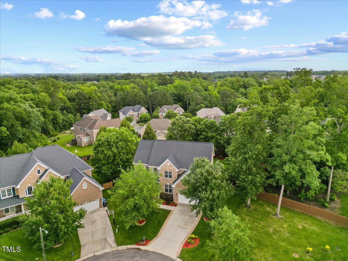 4 Pickard Place Durham, NC 27703 - Photo 68 of 80 aerial view of a house with a garden