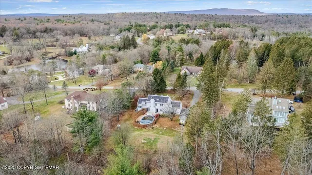 a view of lake with mountain