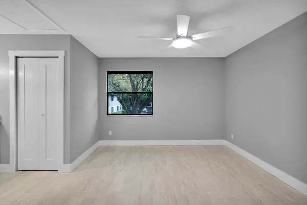 an aerial view of residential space and city view