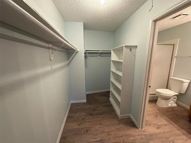 a view of a walk in closet