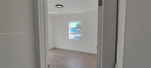 a view of an empty room