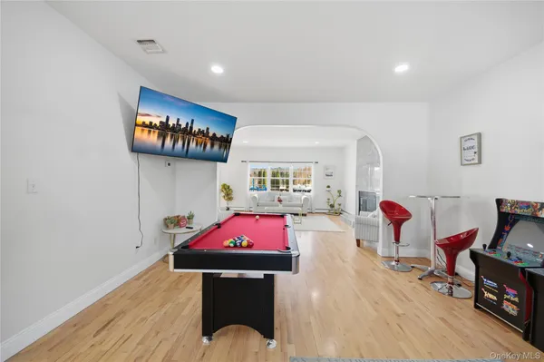 a view of livingroom with hardwood and furniture
