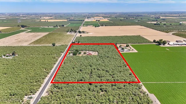 an aerial view of a pool