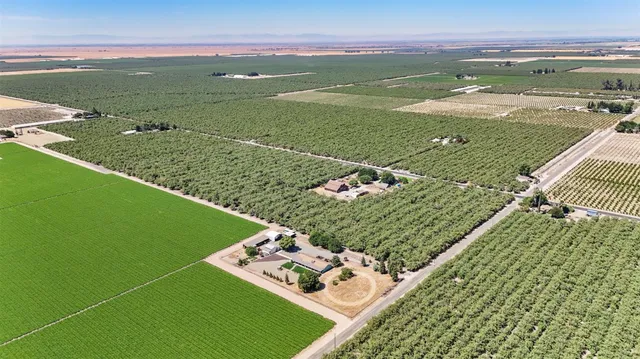 a view of a lake with a big yard