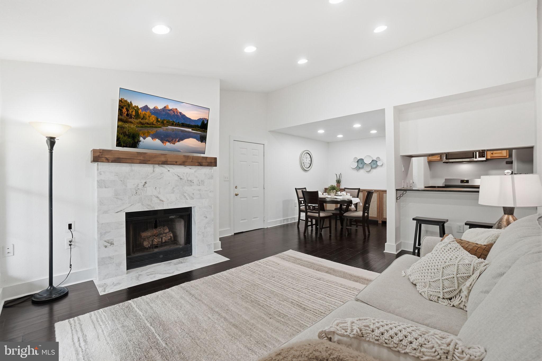 20960 Timber Ridge Terrace, Unit 303 Ashburn, VA 20147 - Photo 5 of 32 Wood burning fireplace