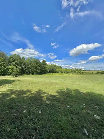 a view of an ocean from a yard