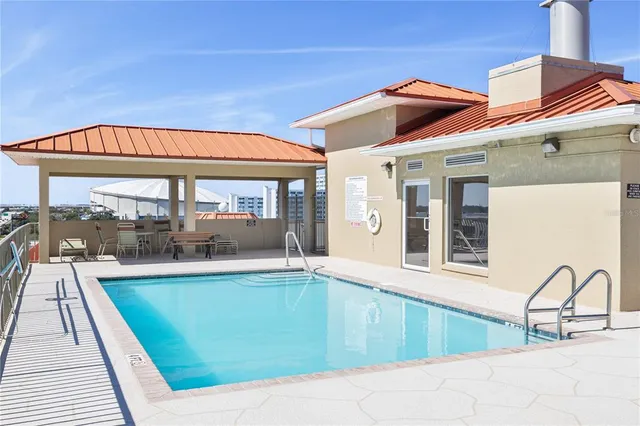 a view of a house with a swimming pool