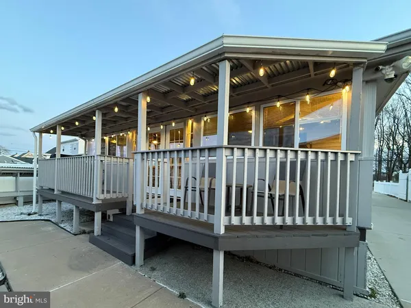 a view of wooden deck