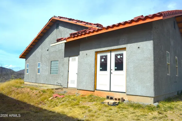 a front view of a house