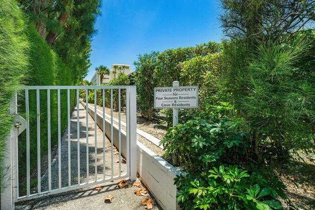 a view of a lake from a yard