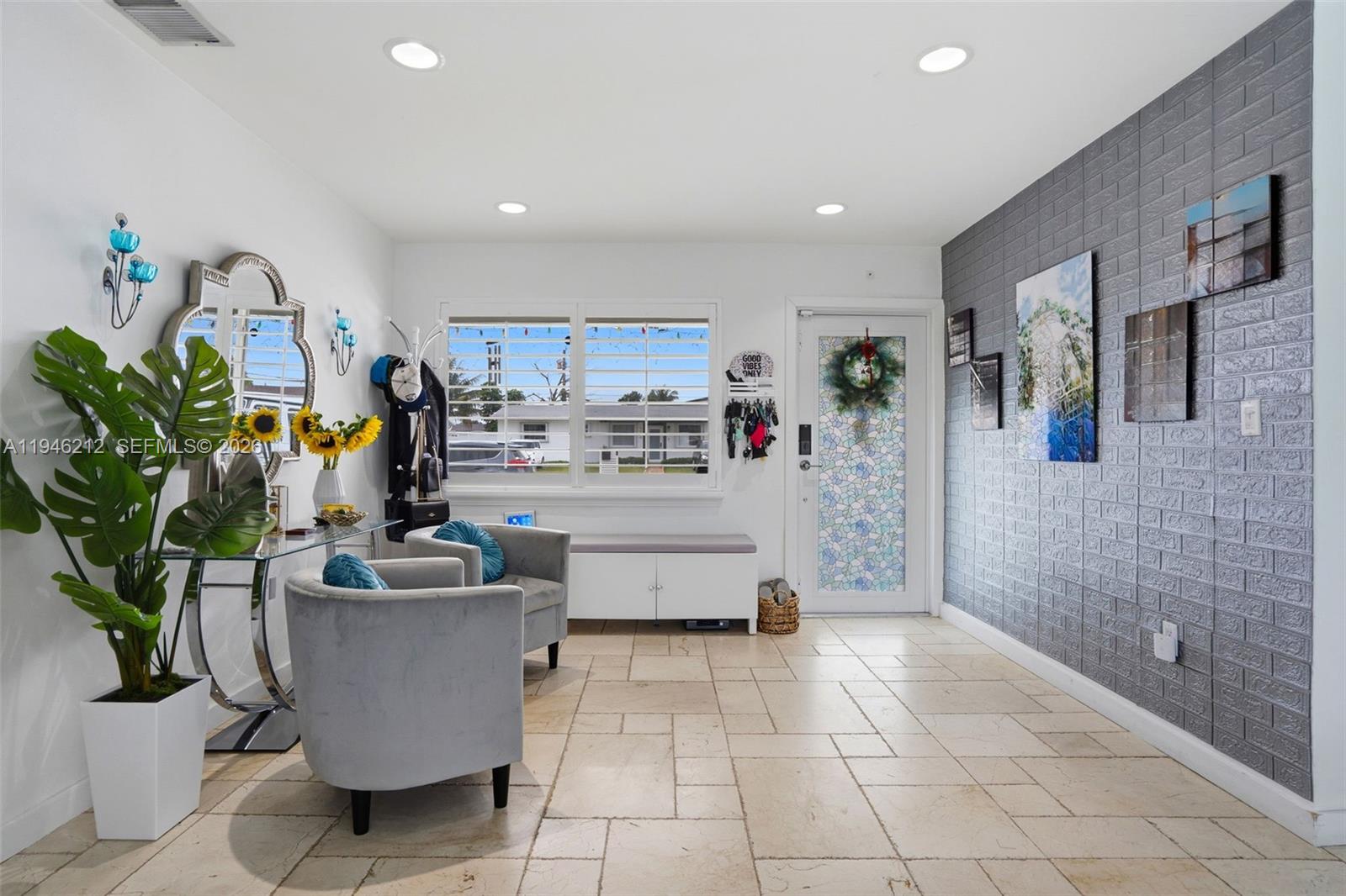 4335 Southwest 98th Court Miami, FL 33165 - Photo 5 of 38 a living room with furniture and a potted plant