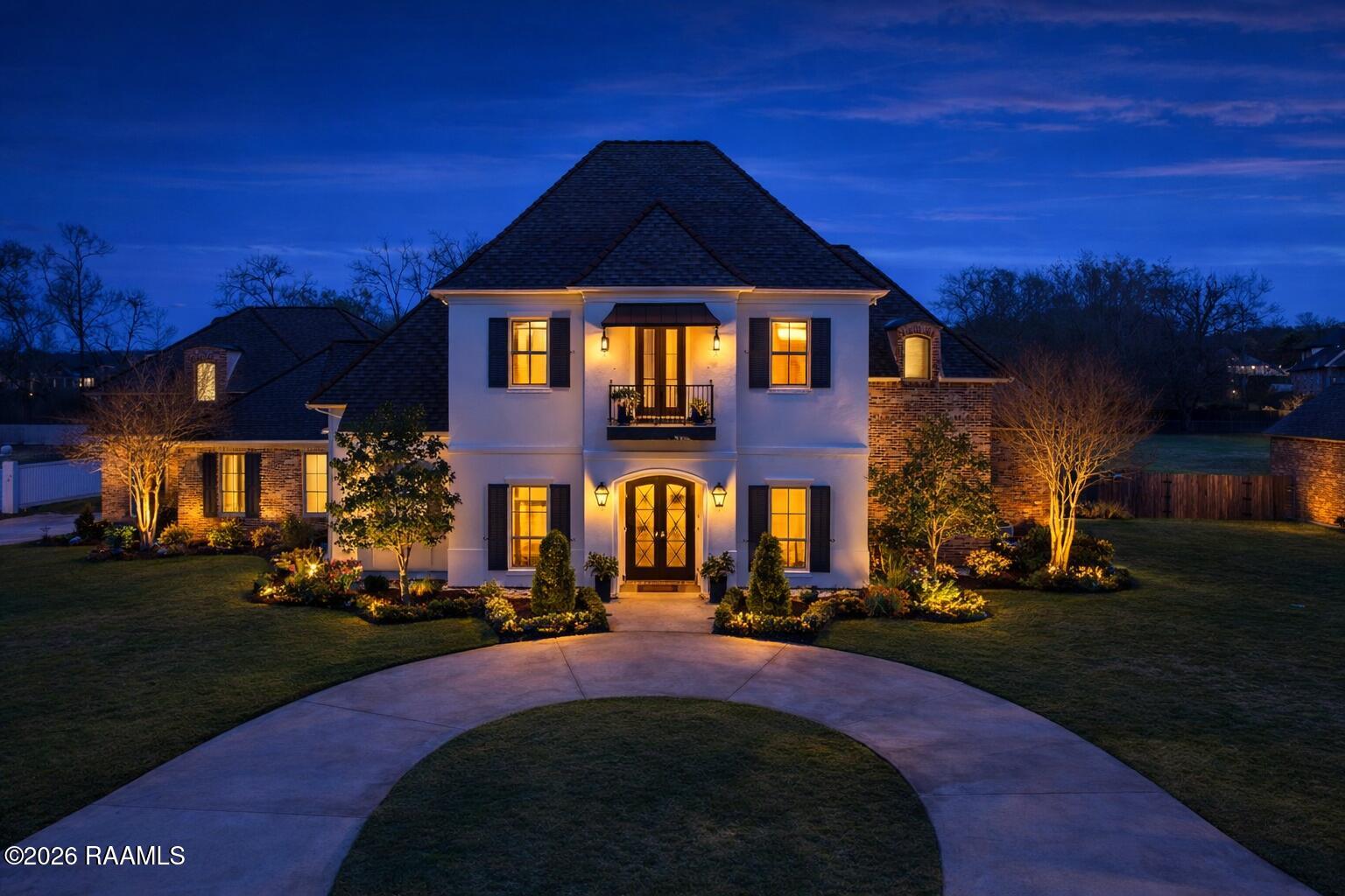 108 Red Robin Trail Lafayette, LA 70508 - Photo 1 of 58 Night Time Front Elevation