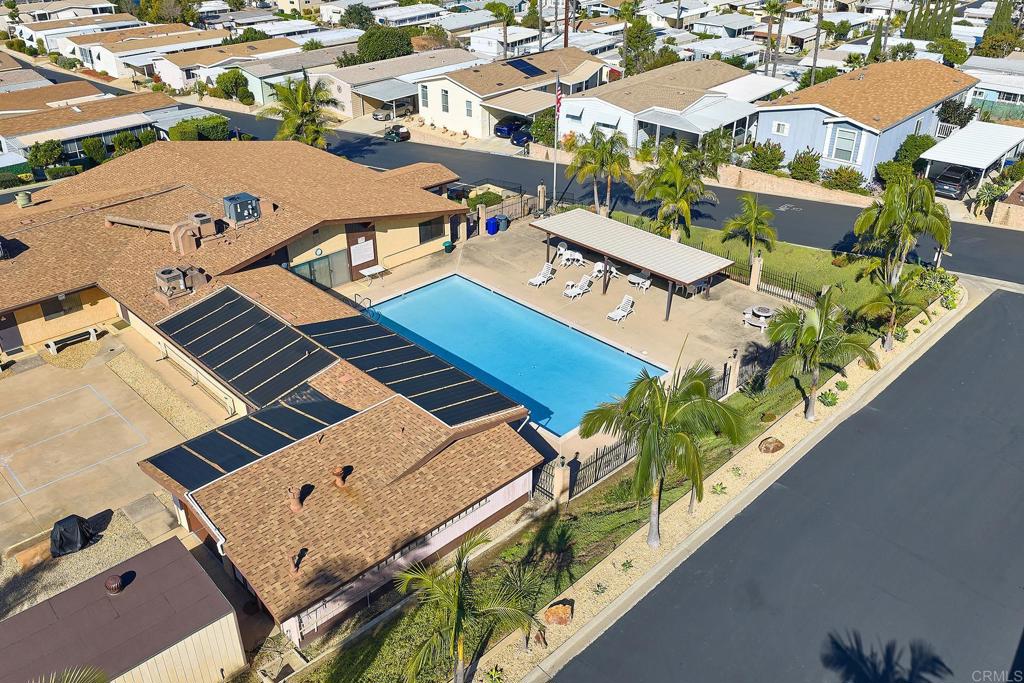 1195 La Moree Road, Unit SPC 42 San Marcos, CA 92078 - Photo 39 of 52 an aerial view of a house with outdoor space