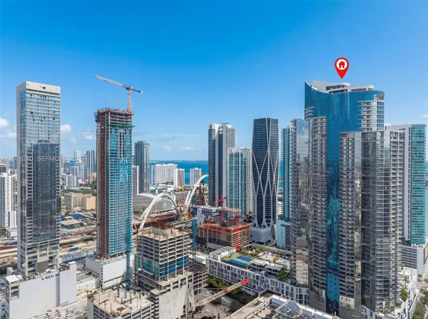 a view of city with balcony