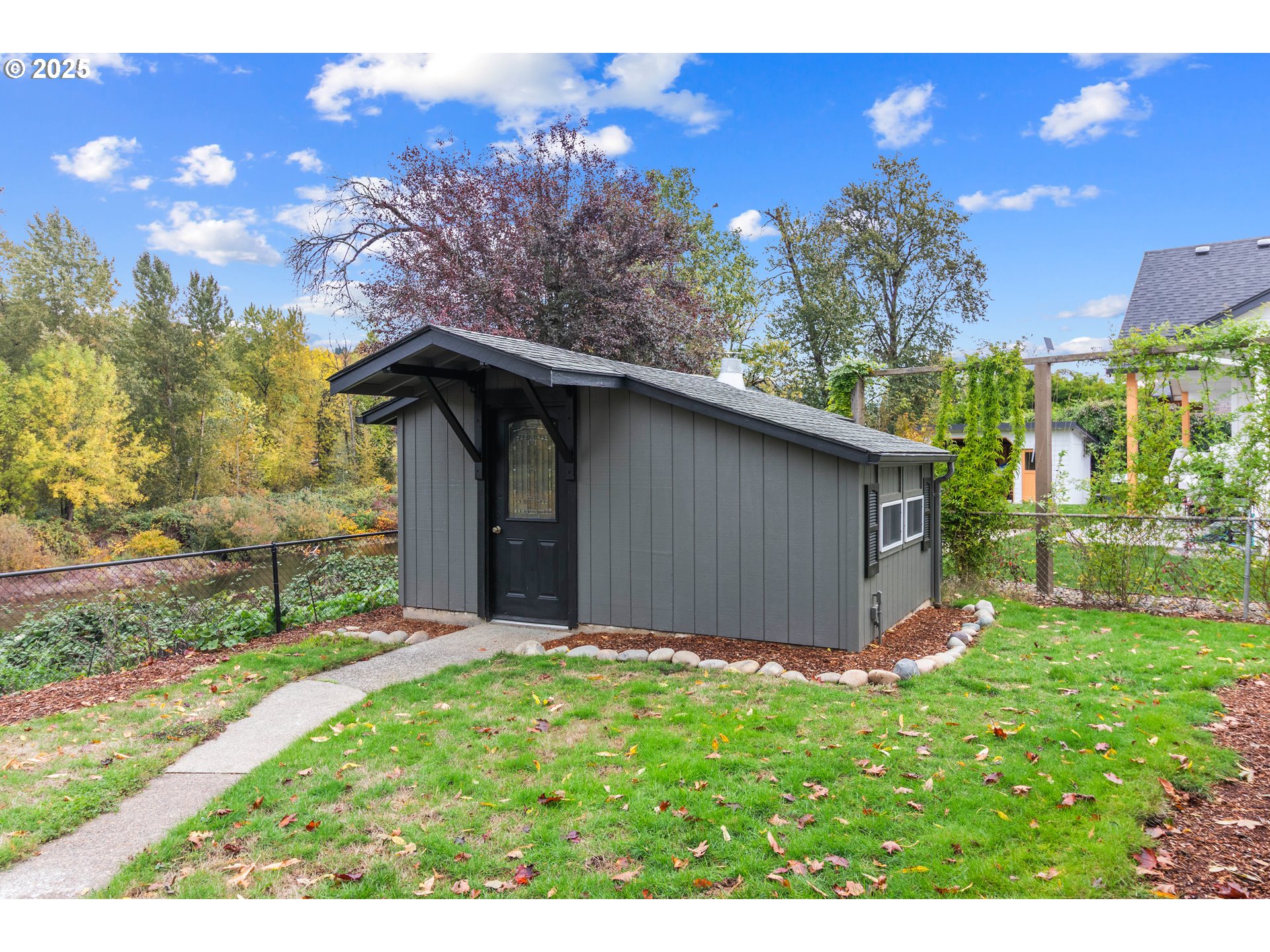 2859 Northeast 2nd Avenue Camas, WA 98607 - Photo 38 of 48 a backyard of a house with lots of green space