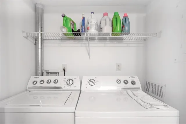 a close view of utility room