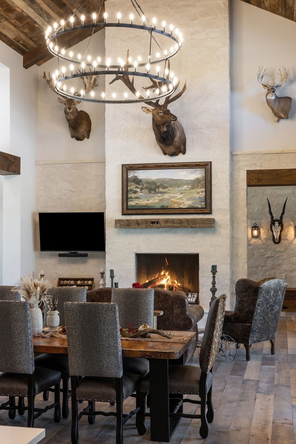 1660 Windmill Run Wimberley, TX 78676 - Photo 27 of 40 a view of a livingroom with furniture and a fireplace