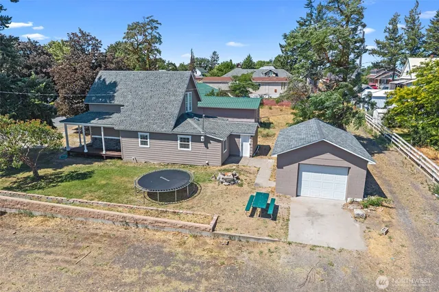 an aerial view of city