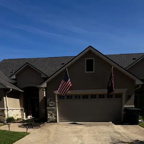 a front view of a house
