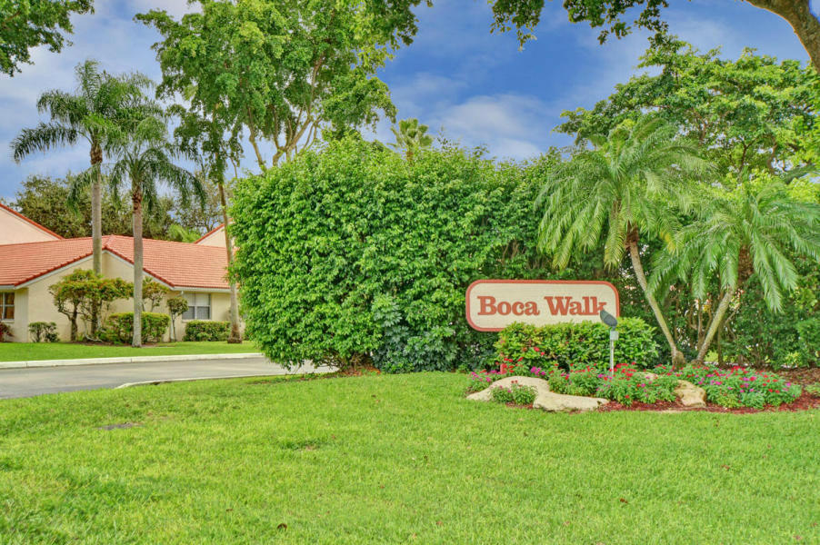 6304 Walk Circle, Unit 10 Boca Raton, FL 33433 - Photo 2 of 26 Boca Walk Entrance