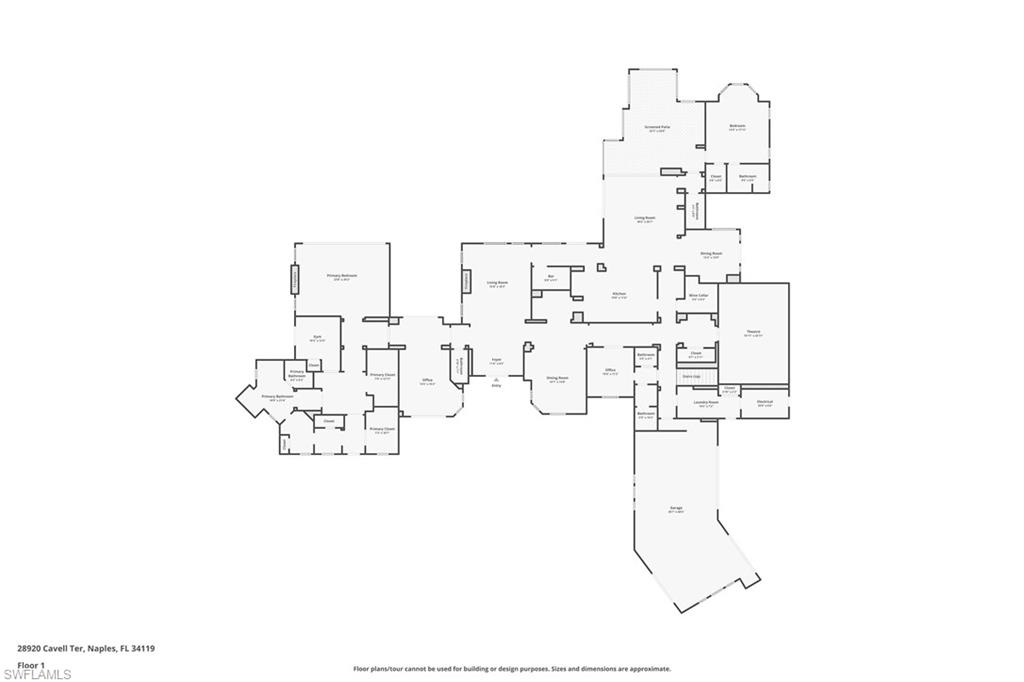 28920 Cavell Terrace Naples, FL 34119 - Photo 49 of 50 a picture of floor plan