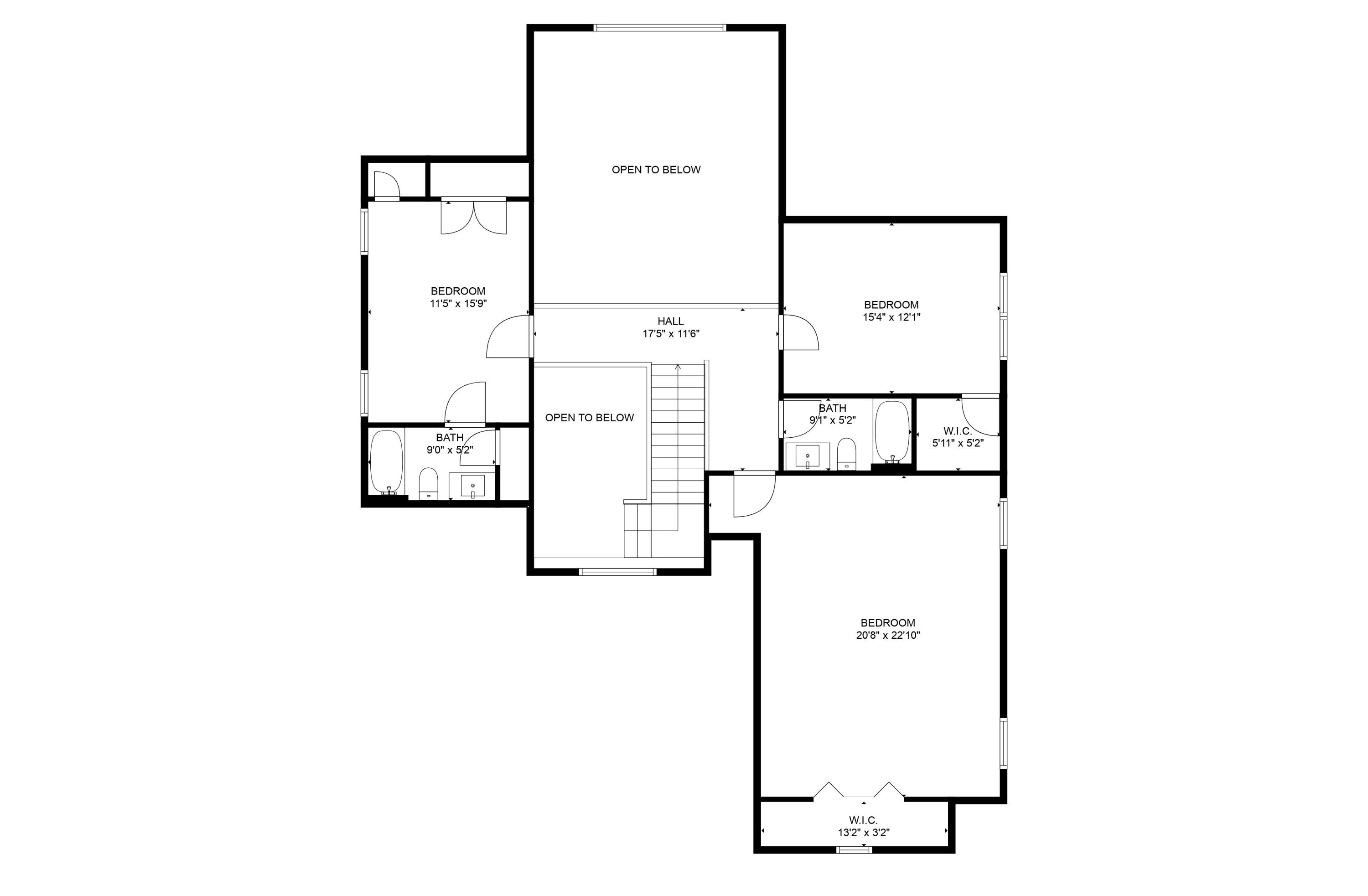 10619 Kavya Lane Apison, TN 37302 - Photo 54 of 55 Second Level Floor Plan - 10619 Kavya La