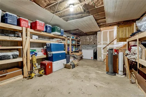 a view of storage and utility room