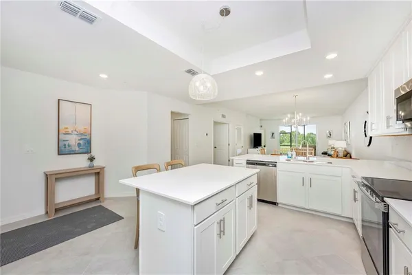 a view of a dining room and livingroom view