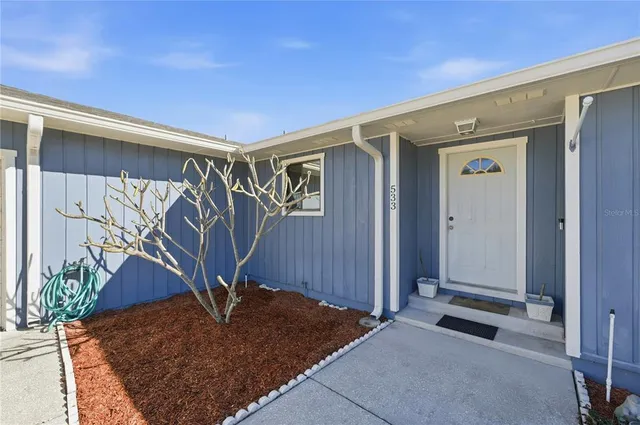 a view of front door