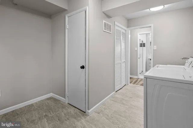 a view of a storage & utility room