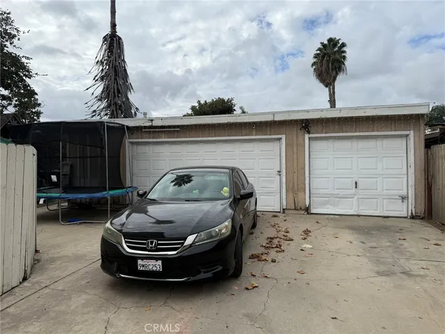 a car parked in garage