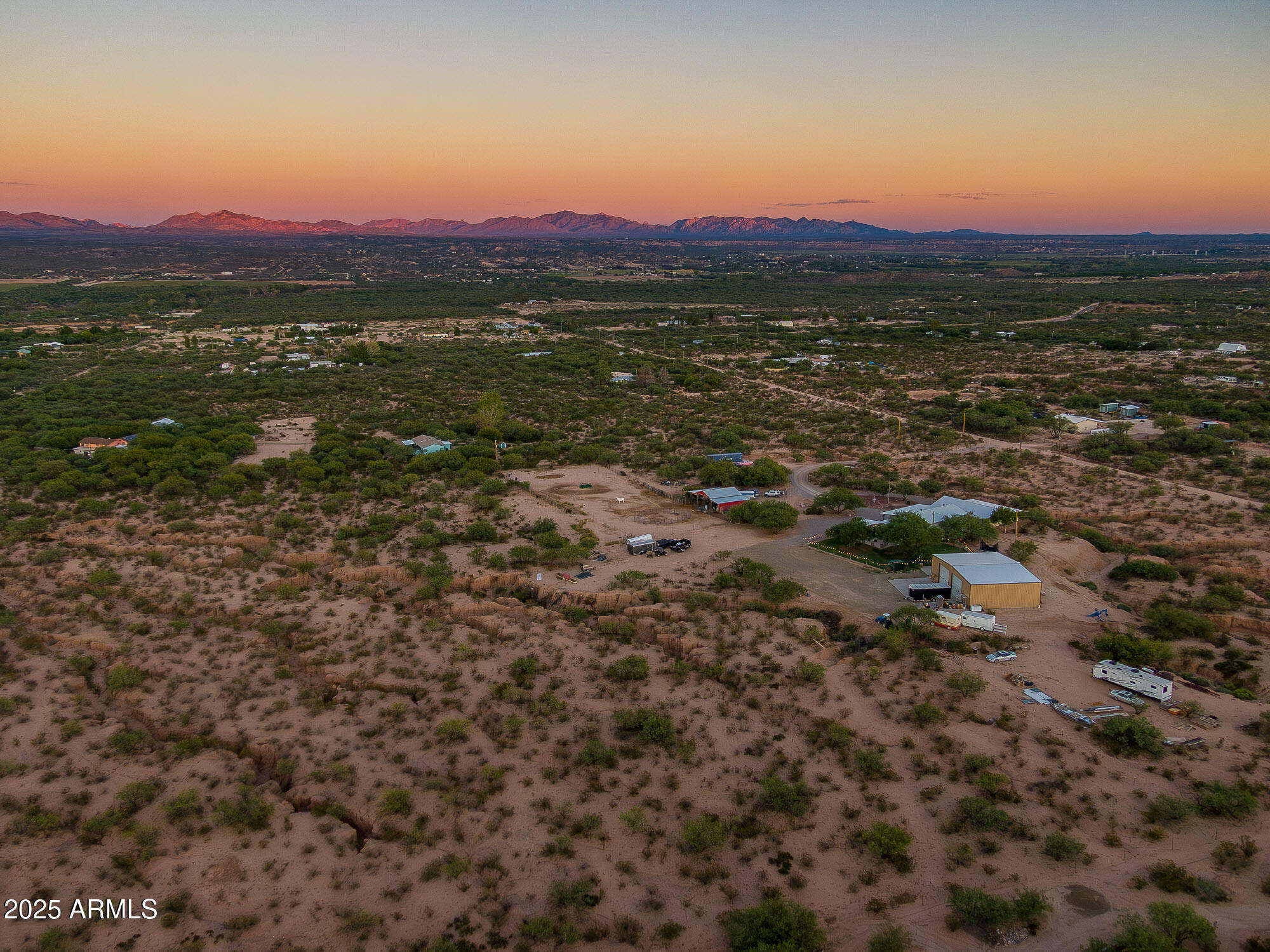 1302 West Coyote Trail Benson, AZ 85602 - Photo 55 of 57 a view of a city with sunset view