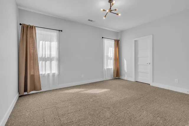 a view of an empty room