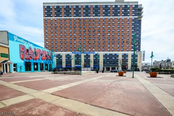 a view of a building entrance