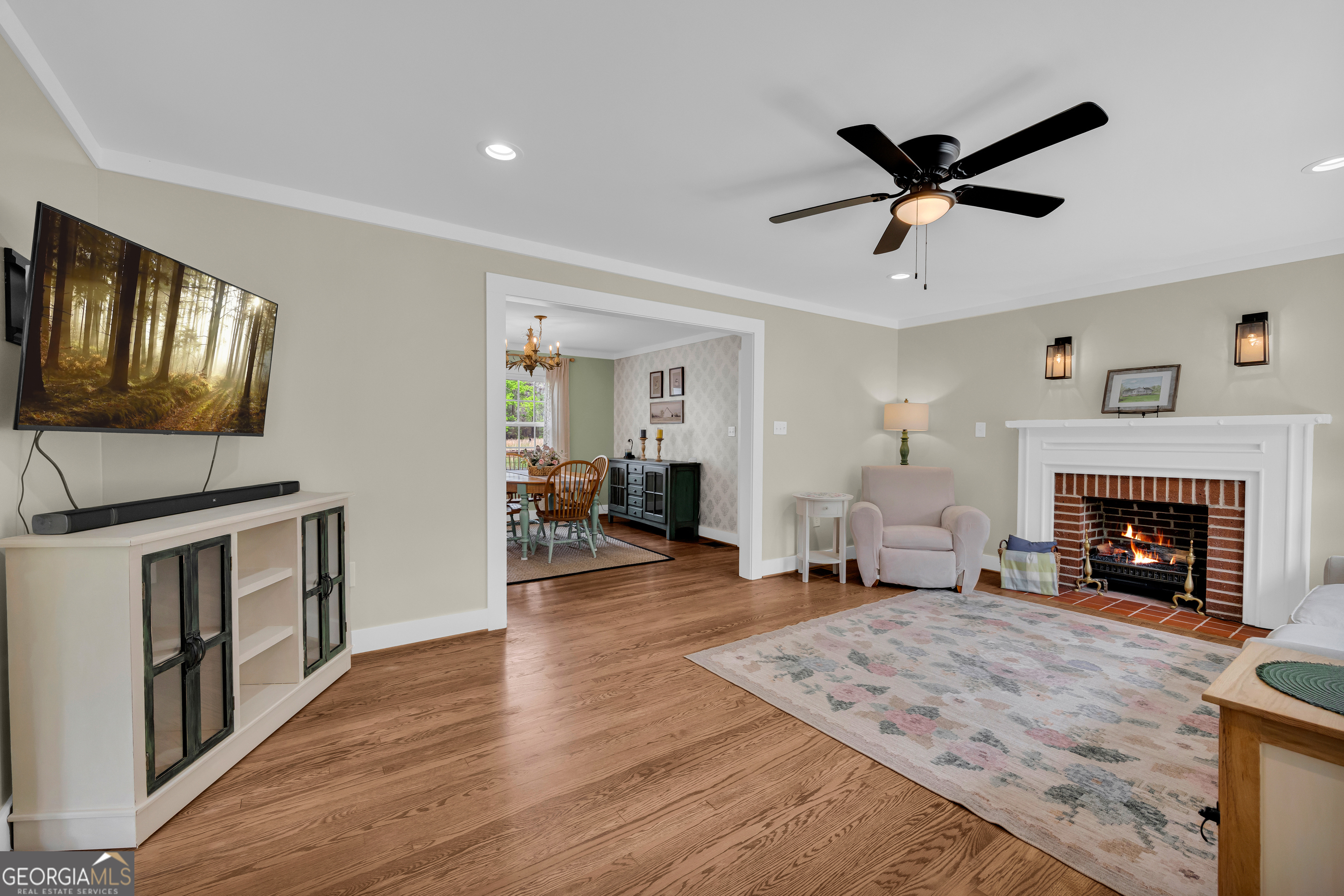 261 Oak Valley Road Toccoa, GA 30577 - Photo 8 of 52 a living room with furniture and a fireplace