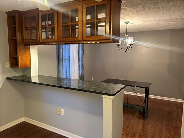 a view of a hallway with entryway