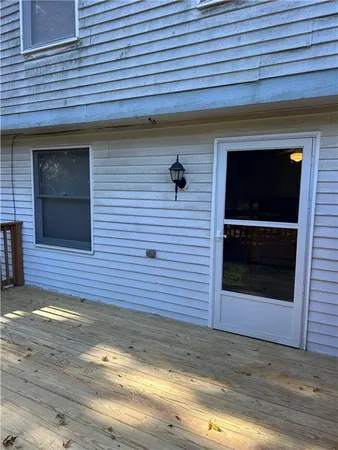 a view of front door of house