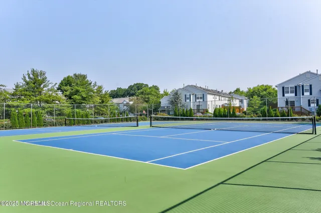a view of a lake from a yard