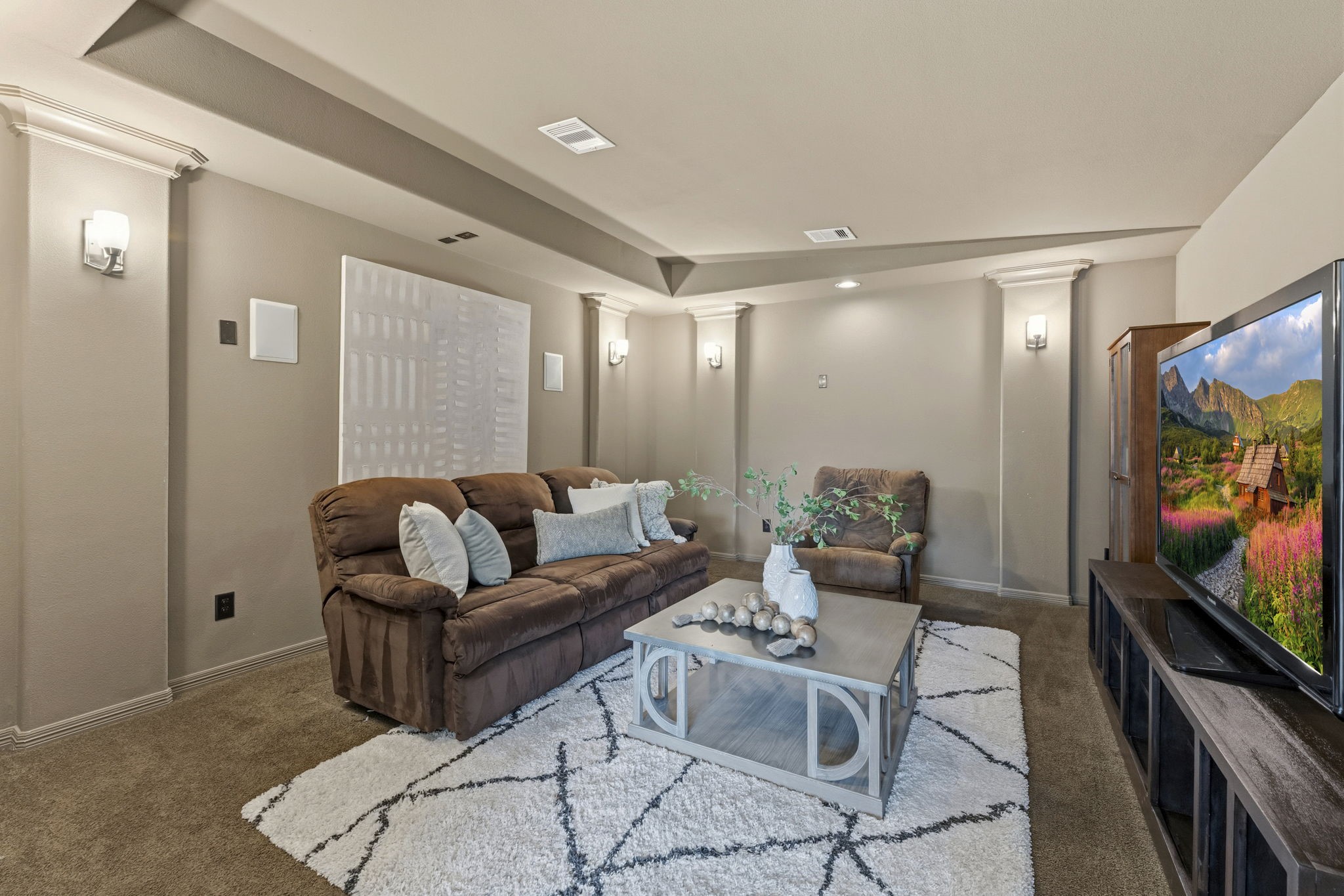 10 Spincaster Drive Spring, TX 77389 - Photo 27 of 38 Media room tucked off the playroom perfect for movie nights and game days