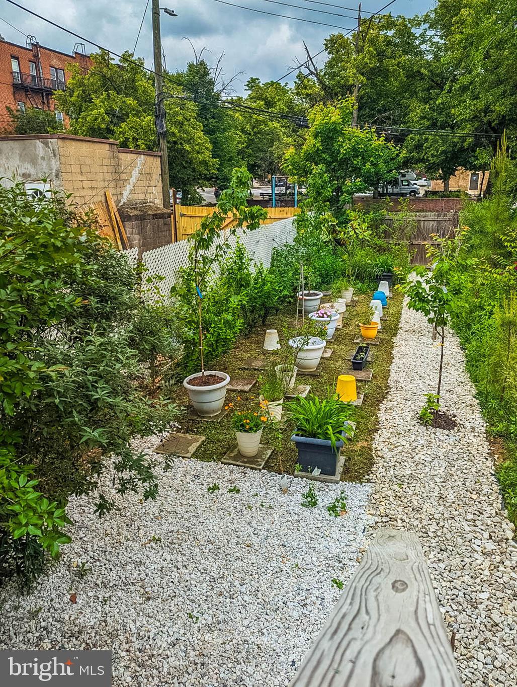 1929 McCulloh Street Baltimore, MD 21217 - Photo 36 of 39 a view of a backyard with plants and lake view