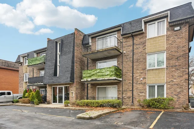 a front view of a building