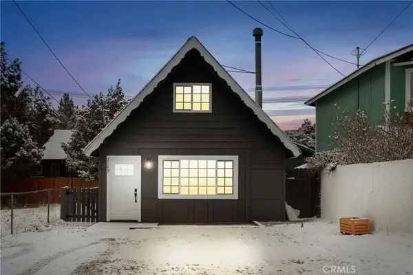 a front view of a house