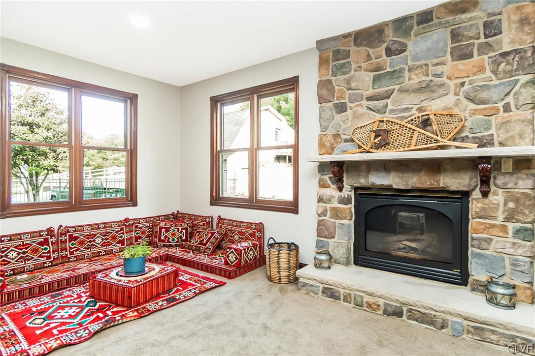 870 Stagecoach Road West Lehighton, PA 18235 - Photo 17 of 50 a living room with furniture and a fireplace