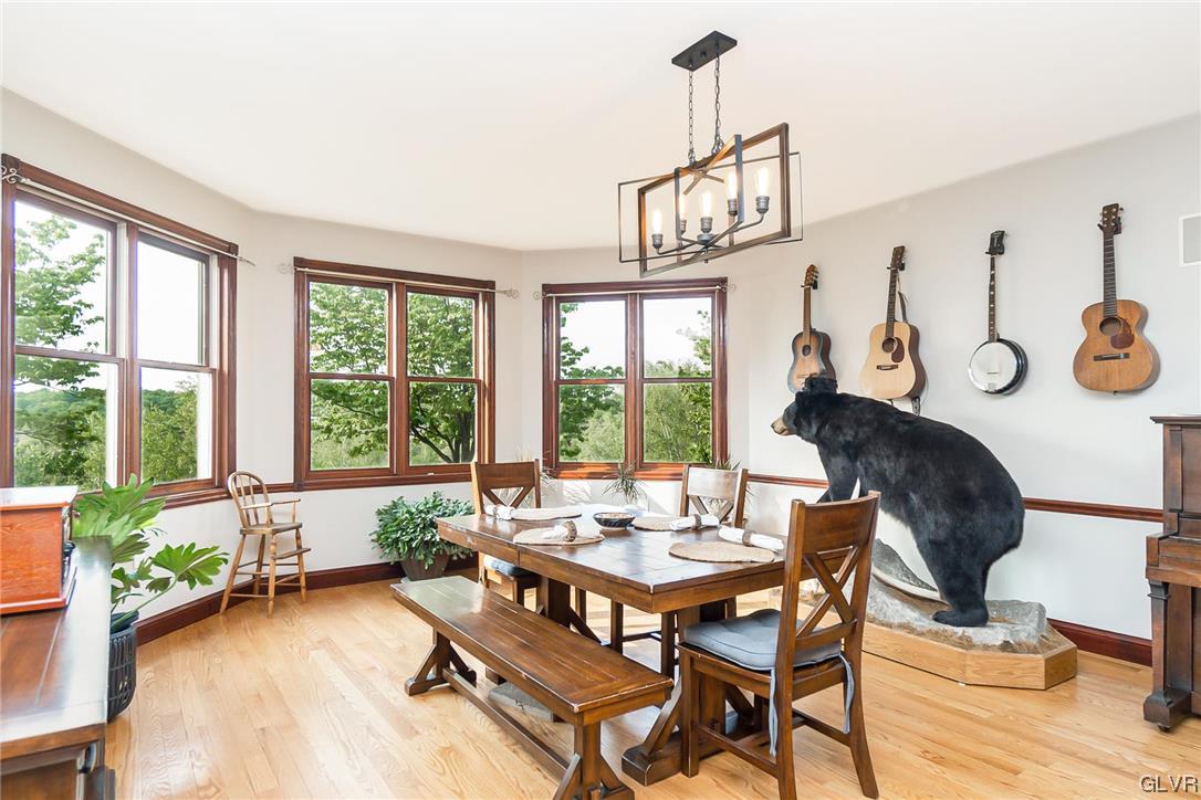 870 Stagecoach Road West Lehighton, PA 18235 - Photo 19 of 50 a view of a dining room with furniture window and outside view