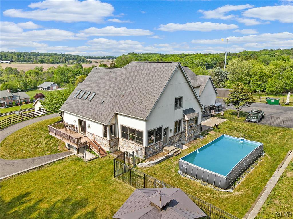 870 Stagecoach Road West Lehighton, PA 18235 - Photo 4 of 50 a view of a house with pool and chairs