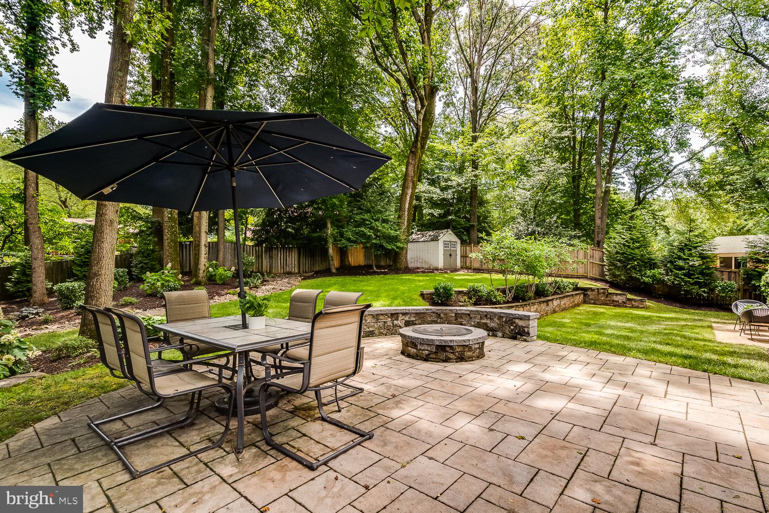10197 Wavell Road Fairfax, VA 22032 - Photo 40 of 47 a view of backyard with seating space and trees