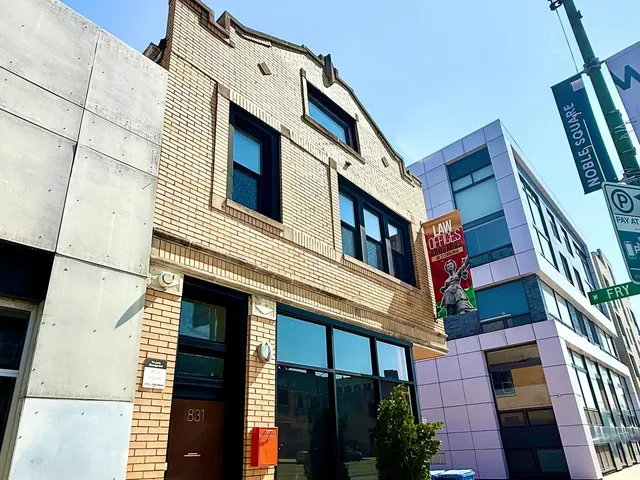 a view of a building entrance