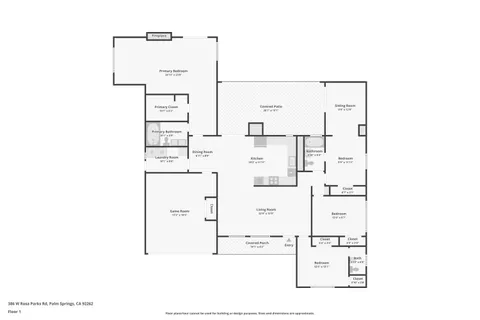 $849,000 | 386 Rosa Parks Road, Palm Springs, CA 92262