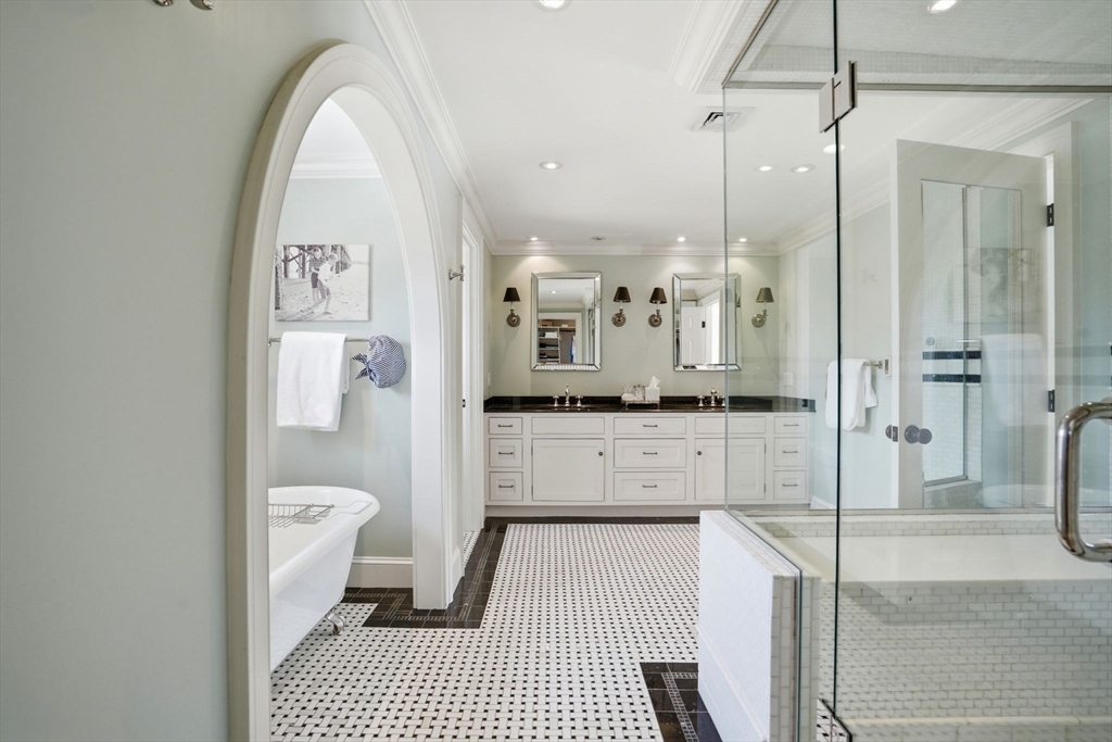 65 Partridge Road Duxbury, MA 02332 - Photo 29 of 42 a bathroom with a shower a sink a toilet and a shower