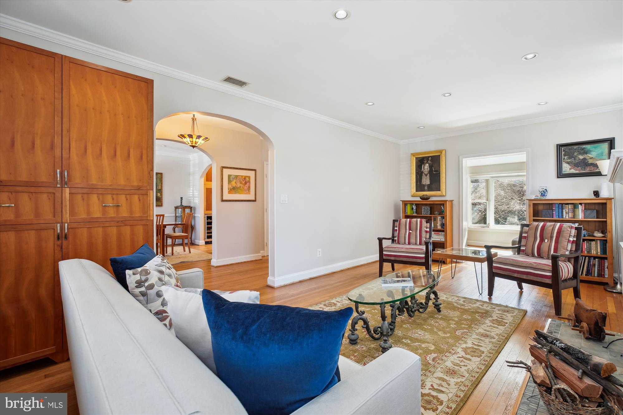3530 Quesada Street Northwest Washington, DC 20015 - Photo 16 of 54 a living room with furniture and a wooden floor